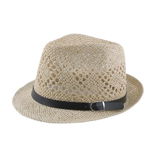 ROEUIPG Strohhut Frauen Sommer Sonne Kappe Dad Jazz Hut Männer Kühlen Fedora Für Junggesellinnenabschied, Halloween(Color 04) von ROEUIPG