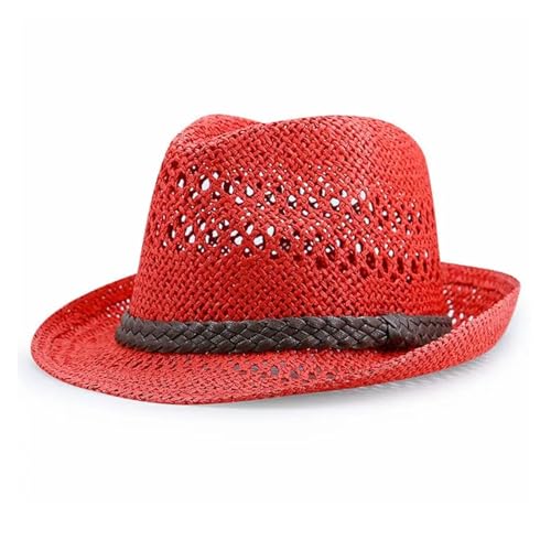ROEUIPG Strohhut Frauen Sommer Sonne Kappe Dad Jazz Hut Männer Kühlen Fedora Für Junggesellinnenabschied, Halloween(Color 05) von ROEUIPG
