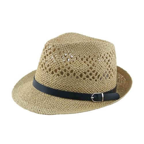 ROEUIPG Strohhut Frauen Sommer Sonne Kappe Dad Jazz Hut Männer Kühlen Fedora Für Junggesellinnenabschied, Halloween(Color 06) von ROEUIPG