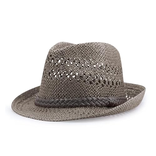 ROEUIPG Strohhut Frauen Sommer Sonne Kappe Dad Jazz Hut Männer Kühlen Fedora Für Junggesellinnenabschied, Halloween(Color 07) von ROEUIPG