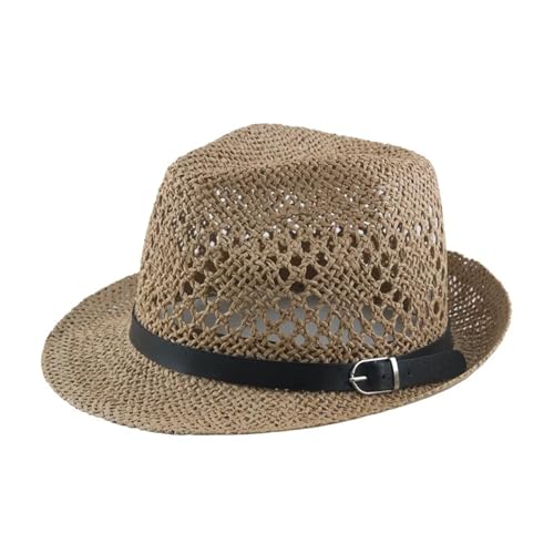 ROEUIPG Strohhut Frauen Sommer Sonne Kappe Dad Jazz Hut Männer Kühlen Fedora Für Junggesellinnenabschied, Halloween(Color 08) von ROEUIPG