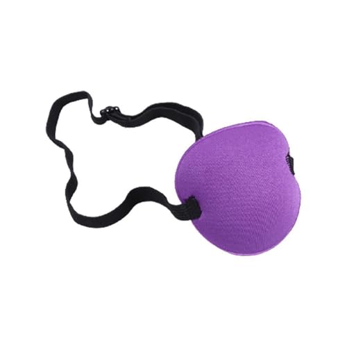 ROEUIPG Unisex Piraten-Augenklappe, einzelne Augenmaske, verstellbar, konkave Augenklappe, Augenmaske, Kind, Piraten-Cosplay-Kostüm-Requisiten(Purple) von ROEUIPG