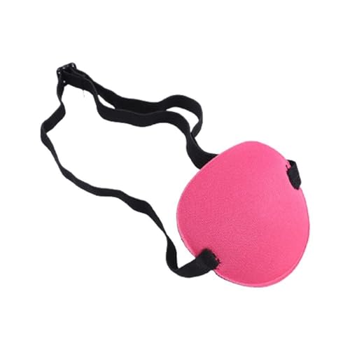 ROEUIPG Unisex Piraten-Augenklappe, einzelne Augenmaske, verstellbar, konkave Augenklappe, Augenmaske, Kind, Piraten-Cosplay-Kostüm-Requisiten(Rose red) von ROEUIPG
