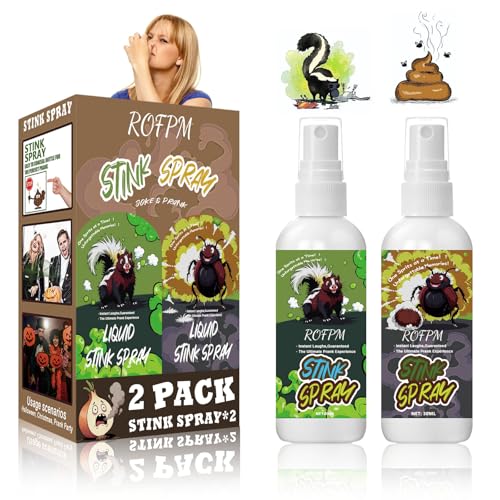 ROFPM Stink Streiche für Erwachsene Ultra Stink Spray - Realistischer Geruch für Halloween Streiche, Bürowitze und Erwachsene Praktische Witze für Halloween Partys und Streiche im Erwachsenenstil ROFPM Stink Streiche für Erwachsene Ultra Stink Spray - Realistischer Geruch für Halloween Streiche, Bürowitze und Erwachsene Praktische Witze für Halloween Partys und Streiche im Erwachsenenstil von ROFPM