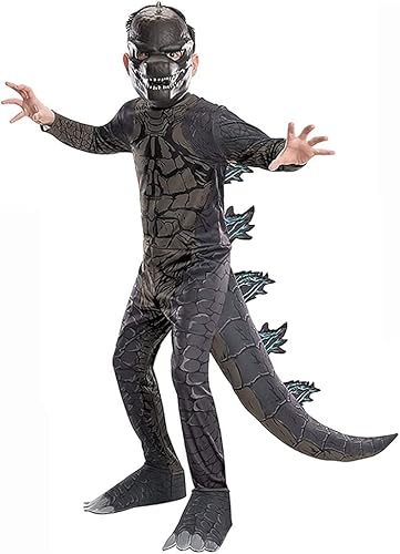 König von Monsters Godzilla Das Kinderkostüm, Verkleiden und Kostüme, Cosplay, Halloween, King of Monsters Godzilla Children's Costume, Weihnachten, Geburtstag (3-4 Jahre Old) (3-4 ans old (90-100cm)) von ROFRA