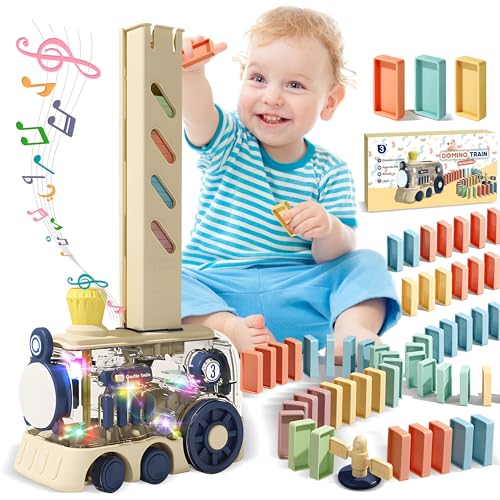 ROHSCE 80 Stück Automatic Dominoes Building Set Domino Train Toy Kids Games STEM Montessori Stacking Toys for 4+ Year Old Boys Girls Autistic, Toy Gifts for Birthday ROHSCE 80 Stück Automatic Dominoes Building Set Domino Train Toy Kids Games STEM Montessori Stacking Toys for 4+ Year Old Boys Girls Autistic, Toy Gifts for Birthday von ROHSCE