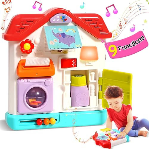 ROHSCE Busy Board Ab 1 Jahr, Montessori Toys for 1 Year Old House Toddler Busy Board Gifts with Light & Music, Sensorik Baby Toys 12-18 Months Birthday Gift Toys for 1 Year Old Girl ROHSCE Busy Board Ab 1 Jahr, Montessori Toys for 1 Year Old House Toddler Busy Board Gifts with Light & Music, Sensorik Baby Toys 12-18 Months Birthday Gift Toys for 1 Year Old Girl von ROHSCE