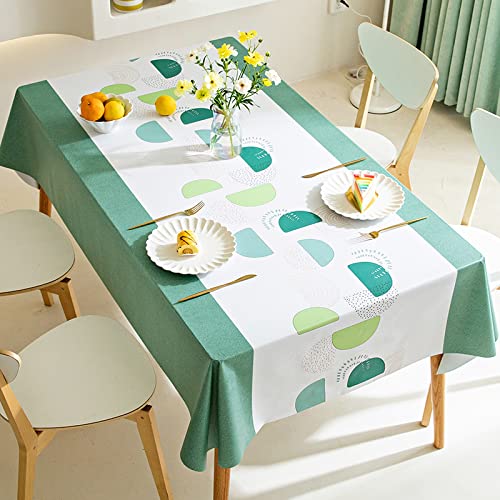 ROJDFCNBW Stick Baumwolle und Tischtuch, Abwischen mit einem sauberen Öltuch Tischdecke leicht zu wischen Vinyl-Kunststoff-Tischdecke(Bb-07,80x120cm) von ROJDFCNBW