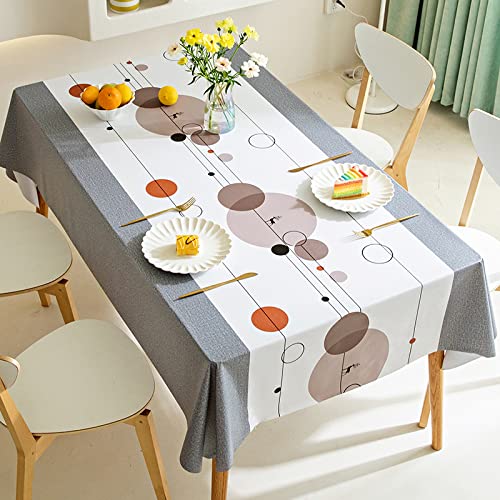 ROJDFCNBW Stick Baumwolle und Tischtuch, Abwischen mit einem sauberen Öltuch Tischdecke leicht zu wischen Vinyl-Kunststoff-Tischdecke(Bb-11,90x140cm) von ROJDFCNBW