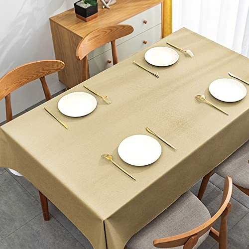 ROJDFCNBW Stick Baumwolle und Tischtuch, Nicht wasserdichte rechteckige Tischdecke aus Baumwollleinen for das Esszimmer(Light Yellow,47.2 x 31.5 inch) von ROJDFCNBW