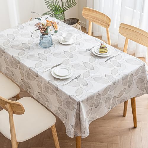 ROJDFCNBW Stick Baumwolle und Tischtuch, PVC-Tischdecke mit einem sauberen Öltuch abwischen, leicht abzuwischende Vinyl-Kunststoff-Tischdecke(Jl-01,47.2 x 47.2 inch) von ROJDFCNBW