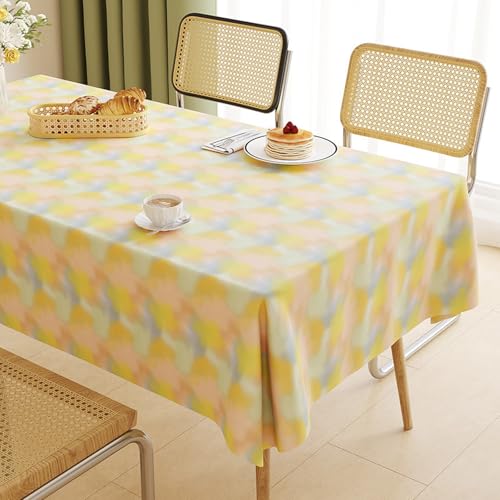 ROJDFCNBW Stick Baumwolle und Tischtuch, PVC-Tischdecke mit einem sauberen Öltuch abwischen, leicht abzuwischende Vinyl-Kunststoff-Tischdecke(Jl-03,70.9 x 55.1 inch) von ROJDFCNBW
