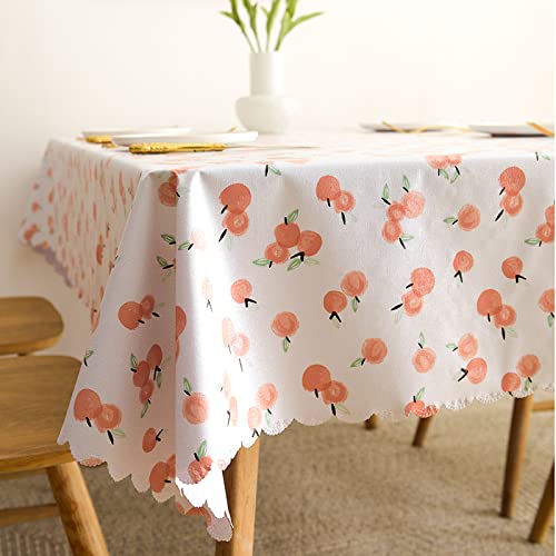 ROJDFCNBW Stick Baumwolle und Tischtuch, PVC-Tischdecke mit einem sauberen Öltuch abwischen, leicht abzuwischende Vinyl-Kunststoff-Tischdecke(Jl-04,35.4 x 23.6 inch) von ROJDFCNBW
