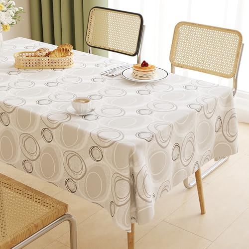 ROJDFCNBW Stick Baumwolle und Tischtuch, PVC-Tischdecke mit einem sauberen Öltuch abwischen, leicht abzuwischende Vinyl-Kunststoff-Tischdecke(Jl-05,47.2 x 47.2 inch) von ROJDFCNBW