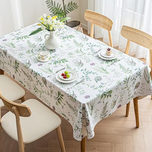 ROJDFCNBW Stick Baumwolle und Tischtuch, PVC-Tischdecke mit einem sauberen Öltuch abwischen, leicht abzuwischende Vinyl-Kunststoff-Tischdecke(Jl-07,78.7 x 55.1 inch) von ROJDFCNBW