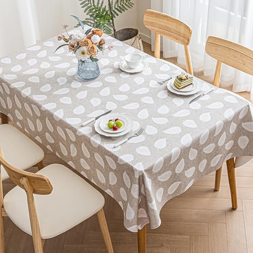 ROJDFCNBW Stick Baumwolle und Tischtuch, PVC-Tischdecke mit einem sauberen Öltuch abwischen, leicht abzuwischende Vinyl-Kunststoff-Tischdecke(Jl-09,66.9 x 47.2 inch) von ROJDFCNBW