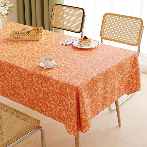 ROJDFCNBW Stick Baumwolle und Tischtuch, PVC-Tischdecke mit einem sauberen Öltuch abwischen, leicht abzuwischende Vinyl-Kunststoff-Tischdecke(Jl-09,86.6 x 55.1 inch) von ROJDFCNBW