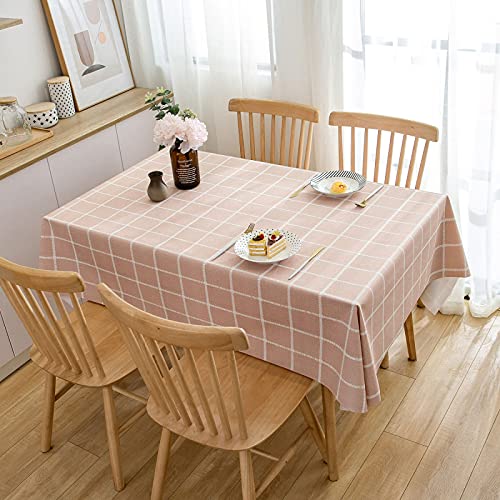ROJDFCNBW Stick Baumwolle und Tischtuch, PVC-Tischdecke mit einem sauberen Öltuch abwischen, leicht abzuwischende Vinyl-Kunststoff-Tischdecke(Th-09,90x138cm) von ROJDFCNBW