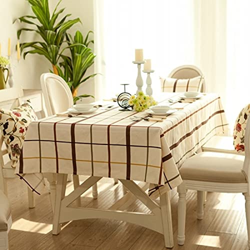 ROJDFCNBW Stick Baumwolle und Tischtuch, Waschbare Tischdecke for Küchen-Esstisch und Stühle(100x160cm) von ROJDFCNBW