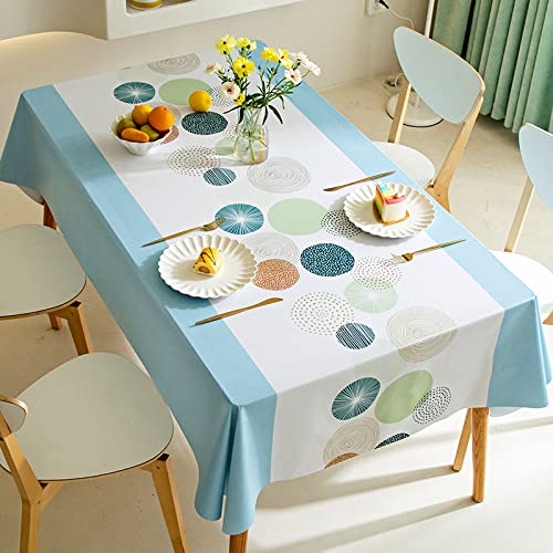 ROJDFCNBW Stick Baumwolle und Tischtuch, abwischbare, wasserdichte quadratische Esstischabdeckung aus Kunststoff(Yy-04,140x220cm) von ROJDFCNBW