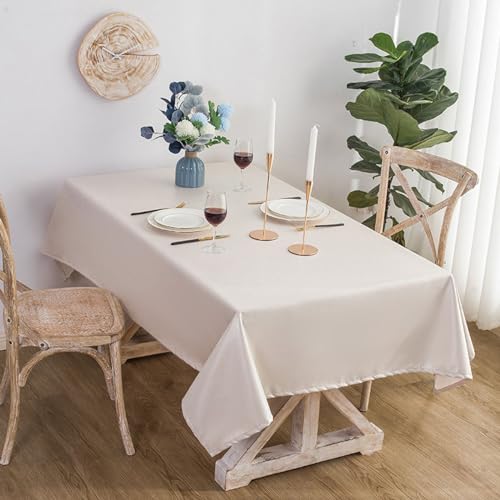 ROJDFCNBW Stick Baumwolle und Tischtuch, for Essen und Hochzeiten, Bankette, Partys, Tischdekoration drinnen und draußen(Beige,35.4 x 23.6 inch) von ROJDFCNBW