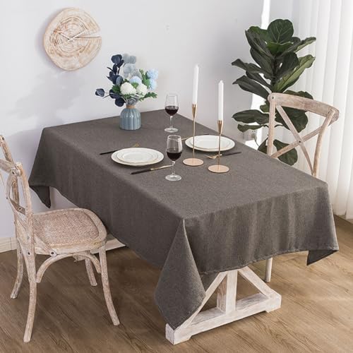ROJDFCNBW Stick Baumwolle und Tischtuch, for Essen und Hochzeiten, Bankette, Partys, Tischdekoration drinnen und draußen(Dark Gray,35.4 x 35.4 inch) von ROJDFCNBW