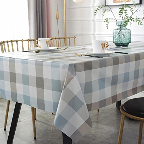 ROJDFCNBW Stick Baumwolle und Tischtuch, for Esstisch Tischdecke Party Tischdecke(Blue Coffee B,100 x 100cm) von ROJDFCNBW