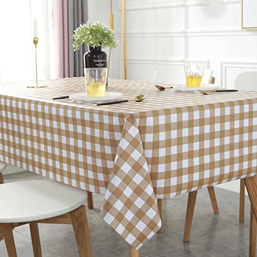 ROJDFCNBW Stick Baumwolle und Tischtuch, for Esstischabdeckung Partytischdecke(Coffee B,100 x 100cm) von ROJDFCNBW