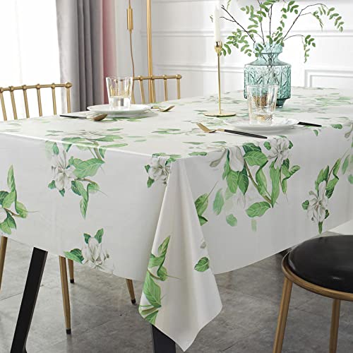 ROJDFCNBW Stick Baumwolle und Tischtuch, for Esstischabdeckung Partytischdecke(White Green,100 x 160cm) von ROJDFCNBW
