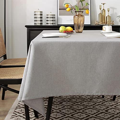 ROJDFCNBW Stick Baumwolle und Tischtuch, for Tischdecken, abwischbare Tischdecken aus Kunstleinen(Grey,90x90cm) von ROJDFCNBW