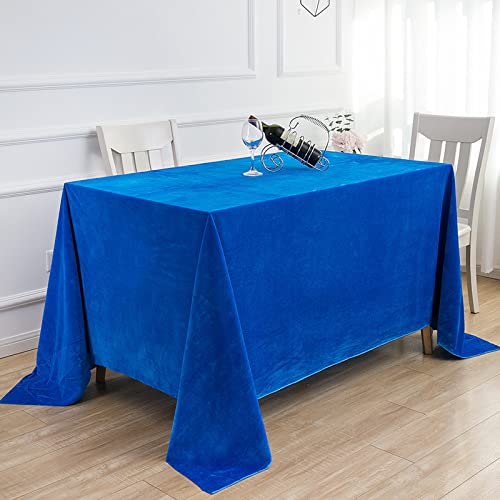 ROJDFCNBW Stick Baumwolle und Tischtuch, mit quadratischer Tischdecke for den Esstisch drinnen und draußen(Blue 5,110.2 x 63 inch) von ROJDFCNBW