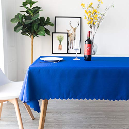 ROJDFCNBW Stick Baumwolle und Tischtuch, und weiche Tischdecke for die Küchentischdekoration(Blue,160x160cm) von ROJDFCNBW
