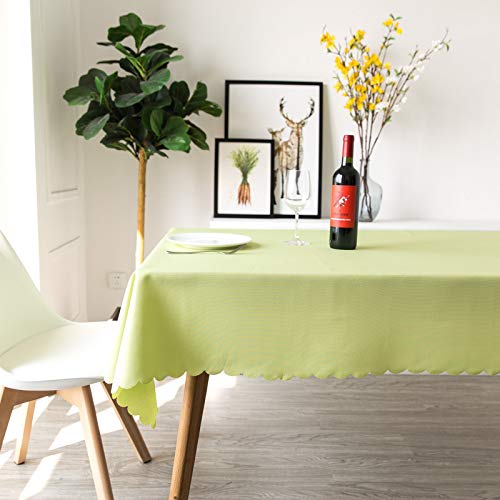 ROJDFCNBW Stick Baumwolle und Tischtuch, und weiche Tischdecke for die Küchentischdekoration(Light Green,140x140cm) von ROJDFCNBW