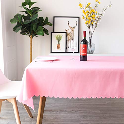 ROJDFCNBW Stick Baumwolle und Tischtuch, und weiche Tischdecke for die Küchentischdekoration(Pink,180x200cm) von ROJDFCNBW