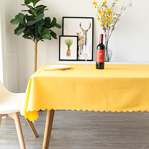 ROJDFCNBW Stick Baumwolle und Tischtuch, und weiche Tischdecke for die Küchentischdekoration(Yellow,160x160cm) von ROJDFCNBW