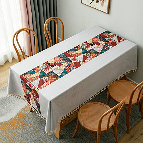 ROJDFCNBW Stick Baumwolle und Tischtuch, verwendet for Küche, Restaurant, Bankett drinnen oder draußen Tischdekoration(A-01,47.2 x 47.2 inch) von ROJDFCNBW