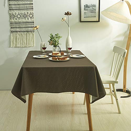 ROJDFCNBW Stick Baumwolle und Tischtuch, verwendet for Küche, Restaurant, Bankett drinnen oder draußen Tischdekoration(Brown,23.6 x 23.6 inch) von ROJDFCNBW