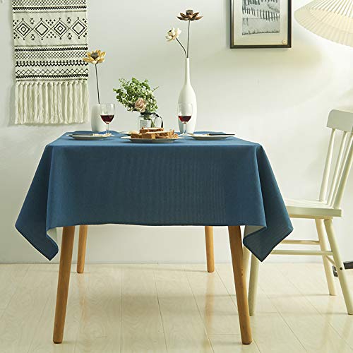 ROJDFCNBW Stick Baumwolle und Tischtuch, verwendet for Küche, Restaurant, Bankett drinnen oder draußen Tischdekoration(Dark Blue,23.6 x 23.6 inch) von ROJDFCNBW