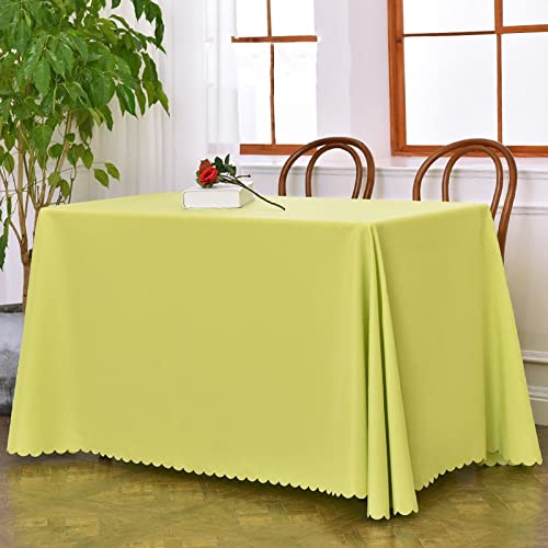 ROJDFCNBW Stick Baumwolle und Tischtuch, waschbare und Wiederverwendbare Küchentischdecke(Green,180x260cm) von ROJDFCNBW
