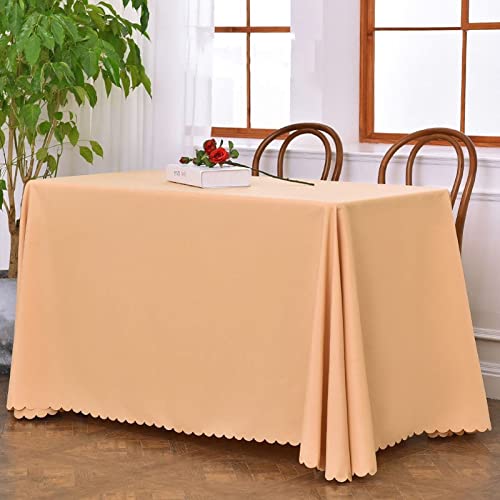 ROJDFCNBW Stick Baumwolle und Tischtuch, waschbare und Wiederverwendbare Küchentischdecke(Light Pink,240x320cm) von ROJDFCNBW