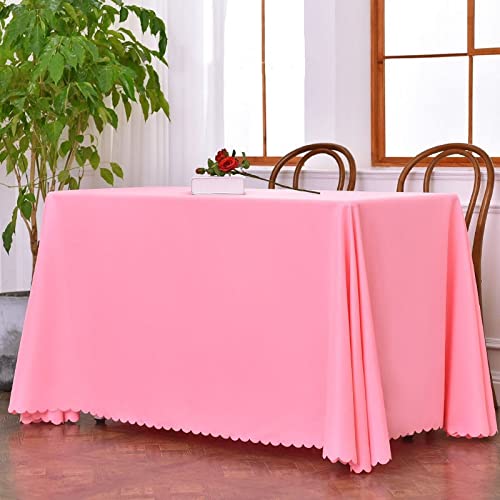 ROJDFCNBW Stick Baumwolle und Tischtuch, waschbare und Wiederverwendbare Küchentischdecke(Pink,240x320cm) von ROJDFCNBW
