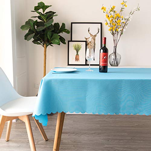 ROJDFCNBW Stick Baumwolle und Tischtuch, weiche Tischdecke aus Polyester for die Küchentischdekoration(Sky Blue,31.5 x 31.5 inch) von ROJDFCNBW