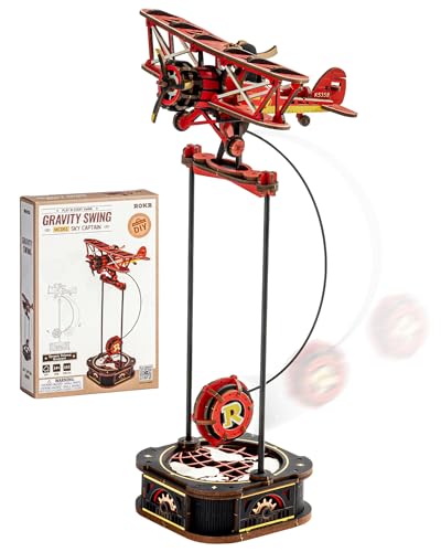 ROKR 3D Puzzle Holz, Holzmodellbausatz, Gravity Swing dynamisches Gleichgewichts Ornament, Himmelskapitän Modellbausätze für Erwachsene, Weihnachtsgeburtstagsge, Sky Captain MCD01 ROKR 3D Puzzle Holz, Holzmodellbausatz, Gravity Swing dynamisches Gleichgewichts Ornament, Himmelskapitän Modellbausätze für Erwachsene, Weihnachtsgeburtstagsge, Sky Captain MCD01 von ROKR