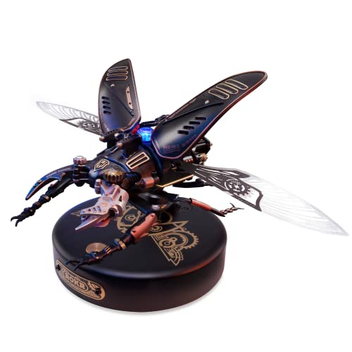 ROKR Käfer Storm Beetle 3D Metall Puzzle Modellbausatz Erwachsen-Steampunk Insekt Figur Sammelbares Spielzeug-Deko Geschenk Für Ihn Mann Papa（MI03 von ROKR