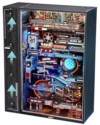 ROKR Kugelbahn Last City Modellbausätze für Erwachsene, 3D Puzzle Cyberpunk Gaming Deko Setup.DIY-Bastelgeschenke für Männer ROKR Kugelbahn Last City Modellbausätze für Erwachsene, 3D Puzzle Cyberpunk Gaming Deko Setup.DIY-Bastelgeschenke für Männer von ROKR