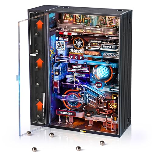 ROKR Kugelbahn Last City 3D Puzzle Erwachsene Modell Gaming Deko Setup Erweiterungsfähige Kits Cyberpunk Geschenkidee für Männer-Parallel World MR01S ROKR Kugelbahn Last City 3D Puzzle Erwachsene Modell Gaming Deko Setup Erweiterungsfähige Kits Cyberpunk Geschenkidee für Männer-Parallel World MR01S von ROKR