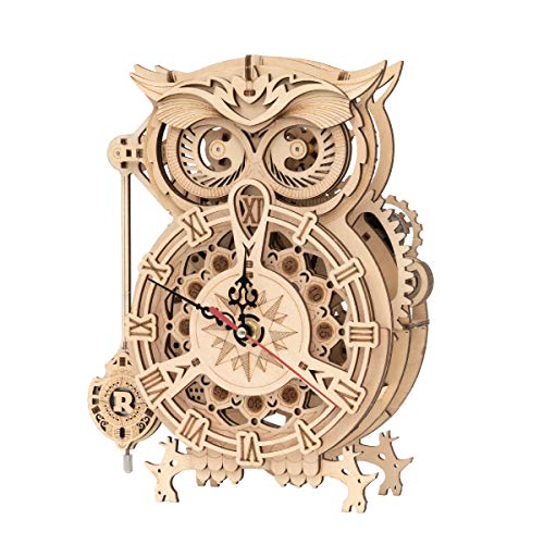 ROKR Owl Clock Modellbausatz | Holz Modellbau | 3D Holzpuzzle Erwachsene ROKR Owl Clock Modellbausatz | Holz Modellbau | 3D Holzpuzzle Erwachsene von ROKR