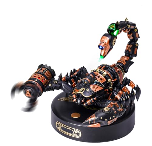 ROKR 3D Plastik Metall Puzzle Skorpione Modellbausatz Erwachsen Steampunk Insekt Figur Sammelbares Spielzeug Deko Geschenk Für Ihn Mann Papa(MI04) von ROKR