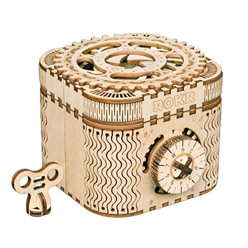 ROKR Hölzerne Mechanische 3D Puzzle - 3D Laserschnitt Holzpuzzle Mechanische hölzernes Modell Gebäude - Geschenk für Teen und Erwachsene ROKR Hölzerne Mechanische 3D Puzzle - 3D Laserschnitt Holzpuzzle Mechanische hölzernes Modell Gebäude - Geschenk für Teen und Erwachsene von ROKR