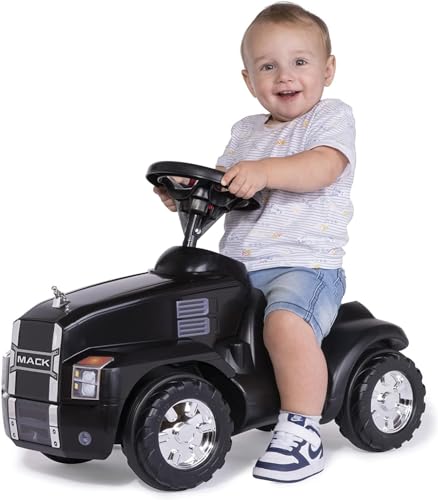Rolly Toys 16 100 3 Babyrutscher rollyMinitruck Mack (Rutschfahrzeug für Kinder von 1,5-4 Jahren, ergonomische Fahrzeugkontur, Motorhaube mit Ablagefach) 161003 von ROLLY TOYS